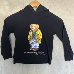 Polo Ralph Lauren Kids Polo Bear Navy Hooded Tee