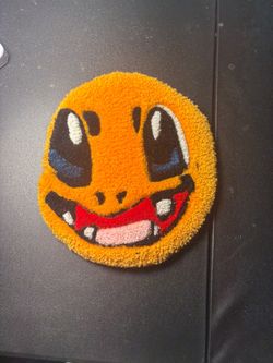 Charmander Punch Needle Tufted Rug