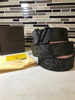 lv x supreme belt black