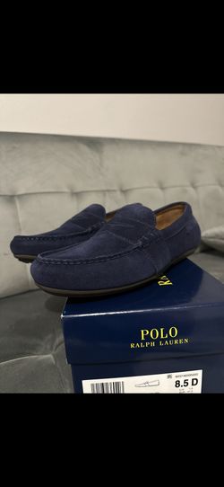 Polo Ralph Lauren Men’s Blue Suede Moccasins Size 8.5D