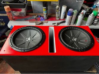 Dual 12 inch kicker comp r and box