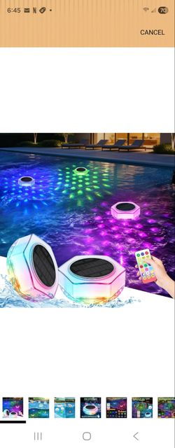 Kimjo Solar Floating Pool Lights 2 pack.