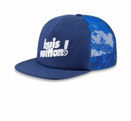 Louis Vuitton Everyday LV Embroidered Mesh Cap Blue