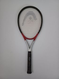 HEAD TIS2 XtraLong Titanium Tennis Racket S2 RMP Tech Red Silver Vintage HEAD TIS2 XtraLong Titanium Tennis Racket S2 RMP Tech Red Silver Vintage