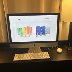 2019 Apple iMac 27-inch 5k Retina Display 32gb Ram 3ghz Intel Core i5 Processor 500gb Storage. macOS sequoia. Wired Keyboard And Mouse. Works Great 