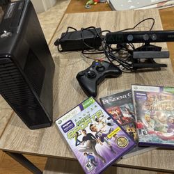 Xbox 360 Console Bundle with Kinect, Controller, and Games