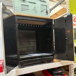 Ready-to-Assemble 28 in. W x 32 in. H x 18 in. D 2-Door Steel Garage Base Cabinet