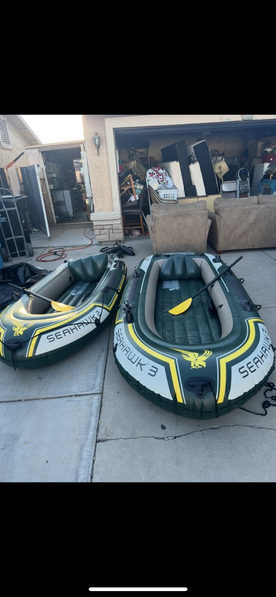 INTEX SEAHAWK INFLATABLE BOAT