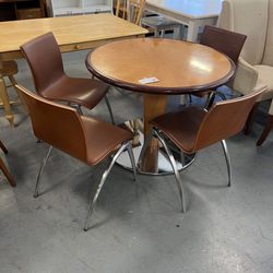 Vintage MCM Style Round Dining Table Set (in Store)