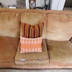 Used Couch - Upholstery And Cushion Covers Damaged, Frame And Springs Solid Sofa