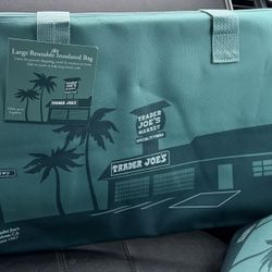 Trader Joe’s large Dusty blue Insulated Bag 