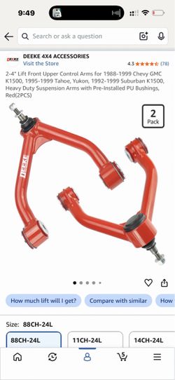 Chevy  88-99 control arms