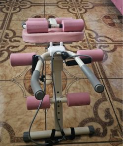 Pink workout machine