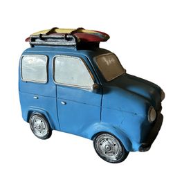 Car Topped with surfboards – For Table Top, Shelf, Garden/yard figurine