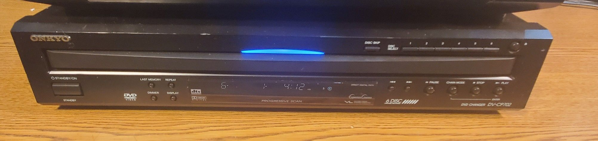 Onkyo DV-CP702 6-Disc DVD/CD/MP3/WMA Disk Carousel Changer Player Video Demo