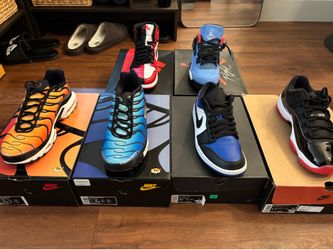 Jordan 4, Jordan 1,  Jordan 11 and Nike air max