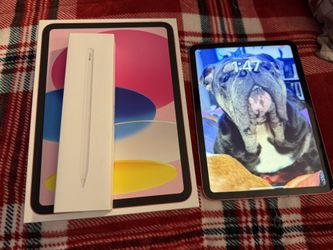 iPad a16 HOT PINK & APPLE PENCIL ( New ) 