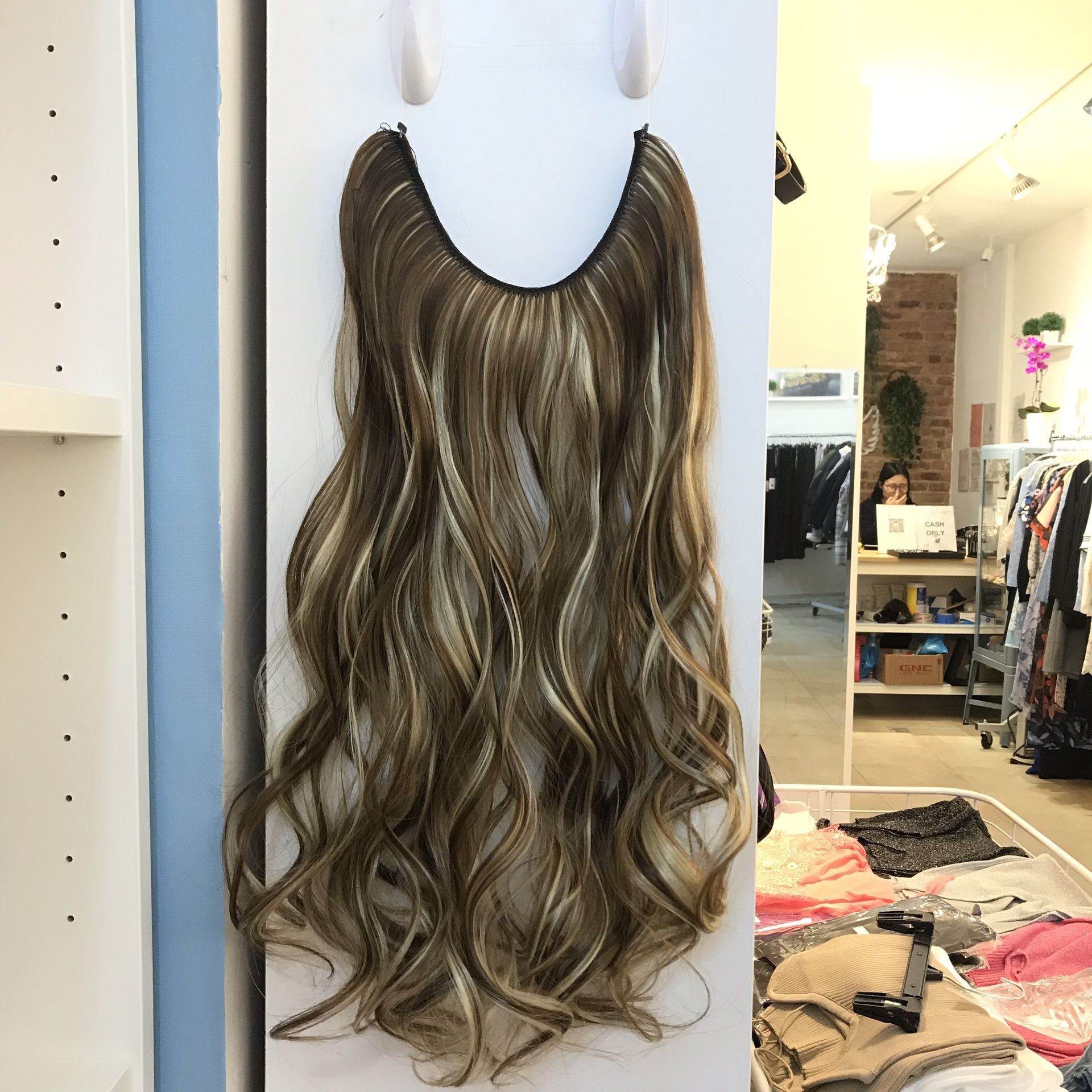 24” Fish line band halo hair extensions