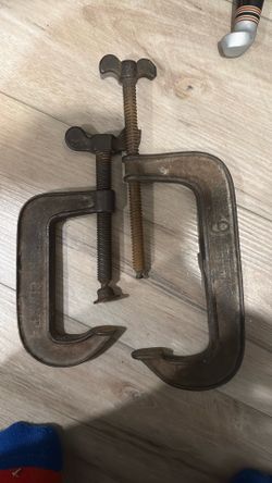 Vintage Rare Brink & Cotton 144 - 4" C-Clamp Lot Of 2