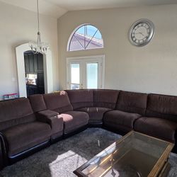 Brown Reclining Couch
