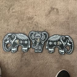 Elephant Wall Hangers With Hooks