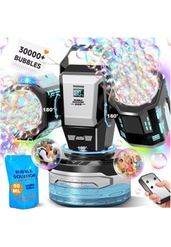 Rechargeable bubble machine