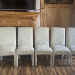 6 Sillas Tapizadas Muy Cómodas 