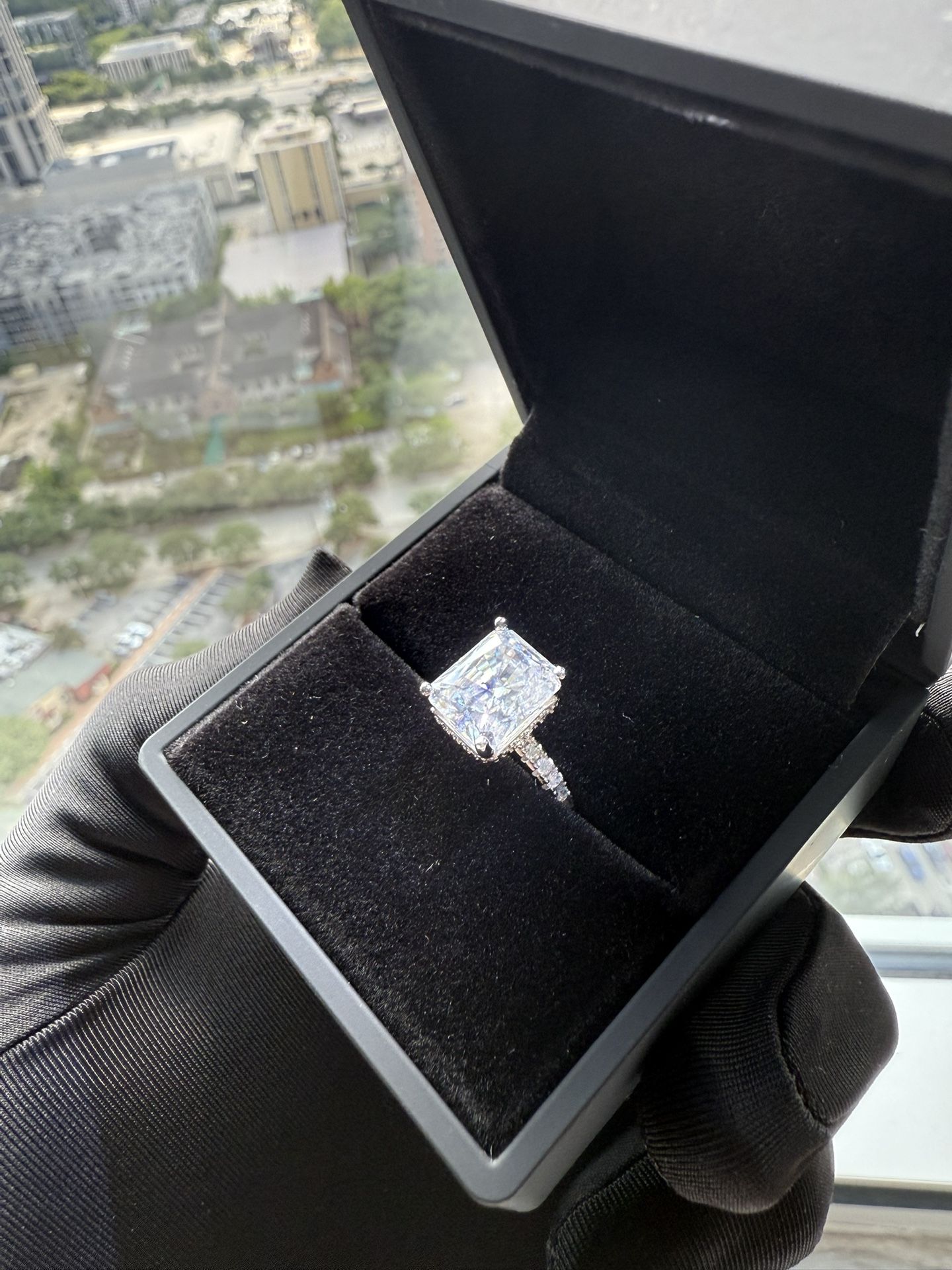 5ct Moissanite Engagement Ring