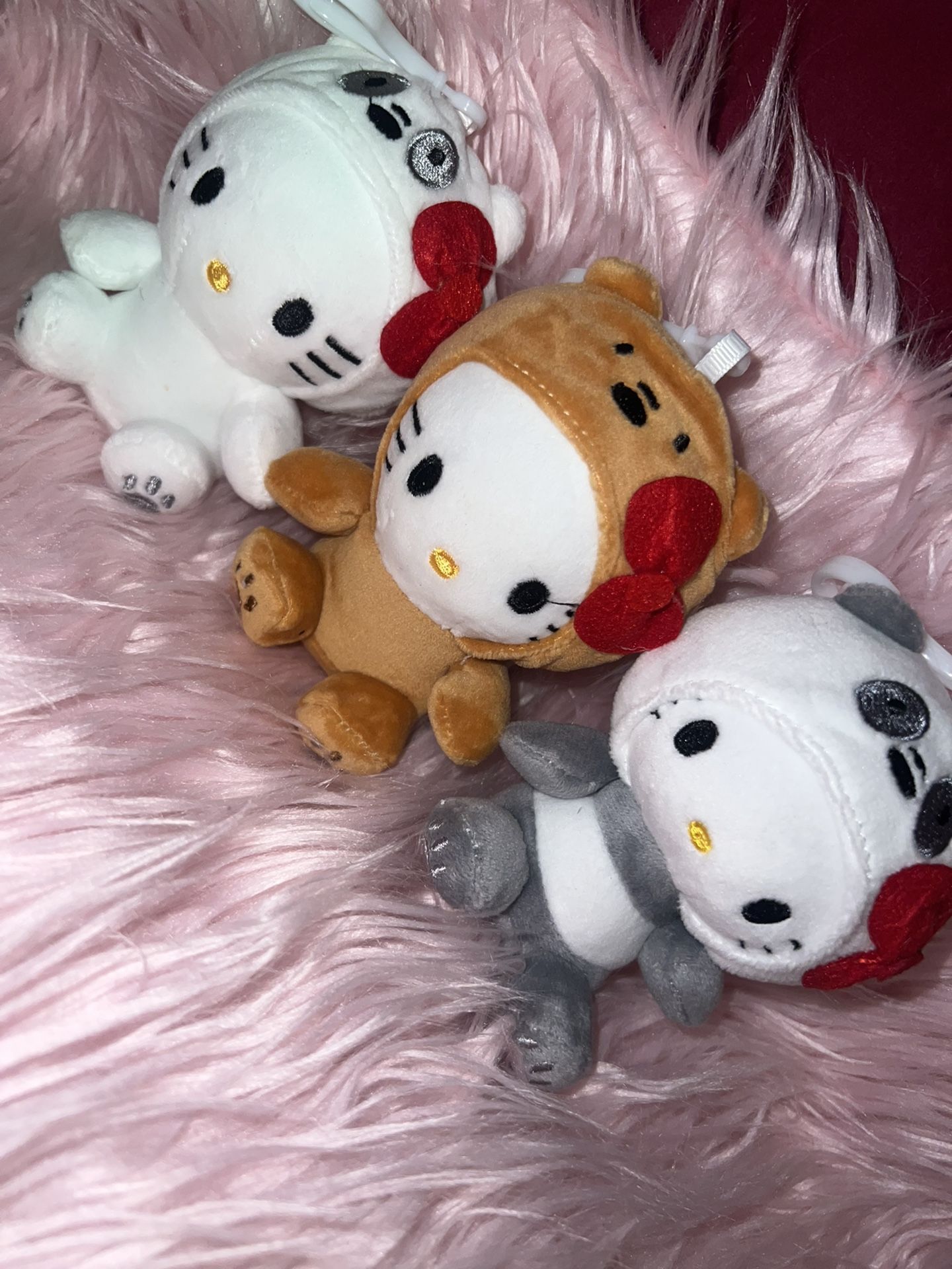 Hello Kitty Plush Keychains 