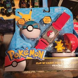 POKEMON CLIP "N" CARRIE POKE BALL BELT NEW IN IT'S ORIGINAL SEALED PACKAGING BOX $25.00 ONLY!! MERRY CHRISTMAS 🎅 🎄 