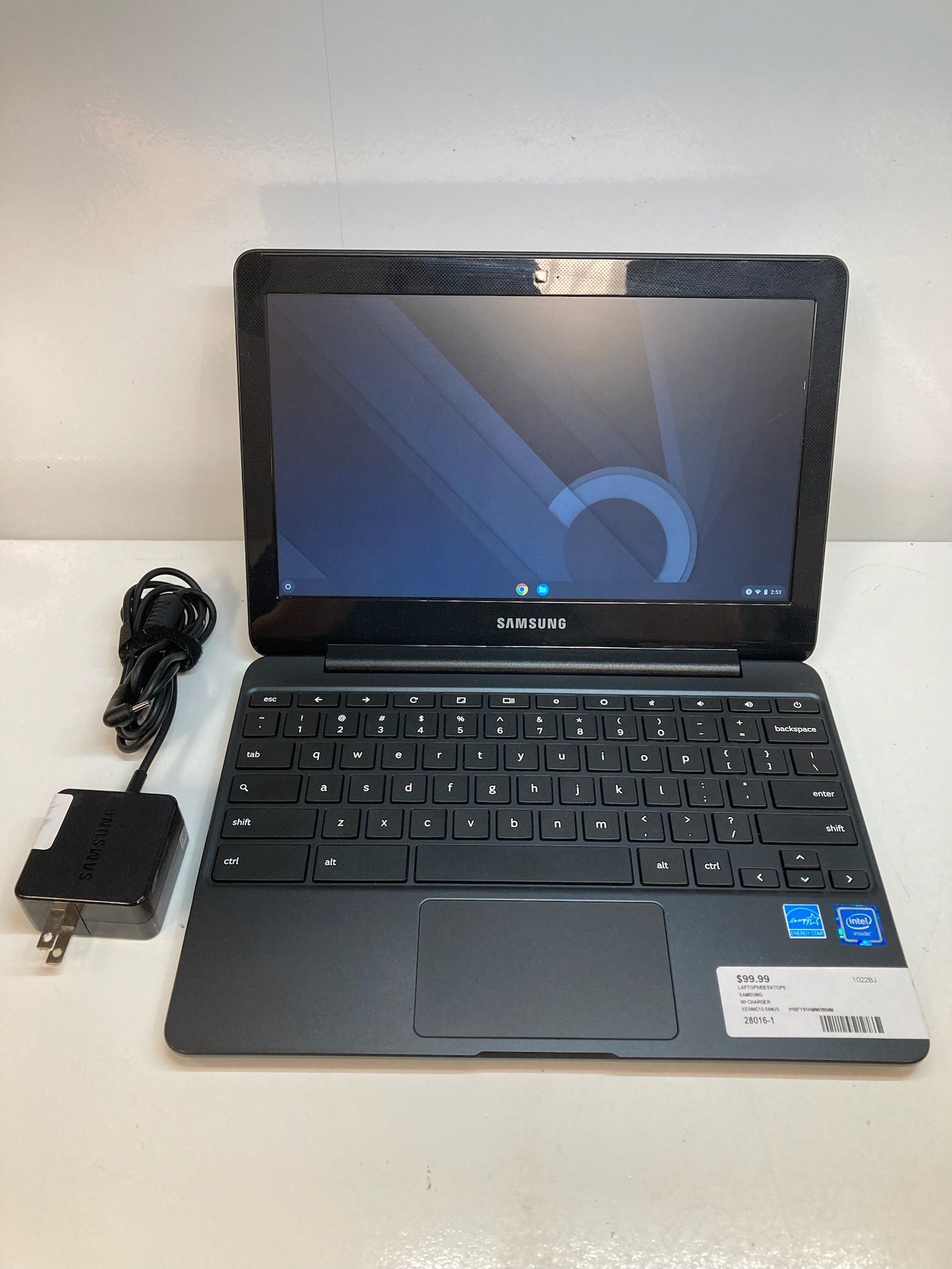 Samsung Chromebook 3 Xe500c13-s04us Intel Atom X5-E8000 1.04GHz 4GB RAM 16GB SSD Laptop with Charger