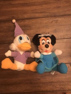 1984 Mickey’s Christmas Carol Vintage Plush Figures