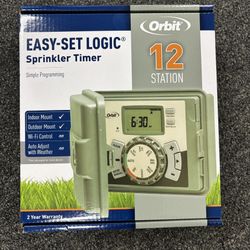Orbit 12 Zone Sprinkler Timer.  Indoor/ Outdoor.  BRAND NEW.  Retails For $80 Plus Tax = $87