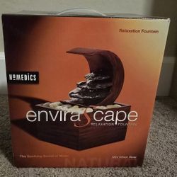 HoMedics Envirascape Relaxation Fountain/ Mini Moon River - Never Opened