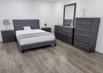 Juego de Dormitorio 6 Piezas | Moderno y Elegante Disponible en colores negro, blanco y gris – acabado mate 