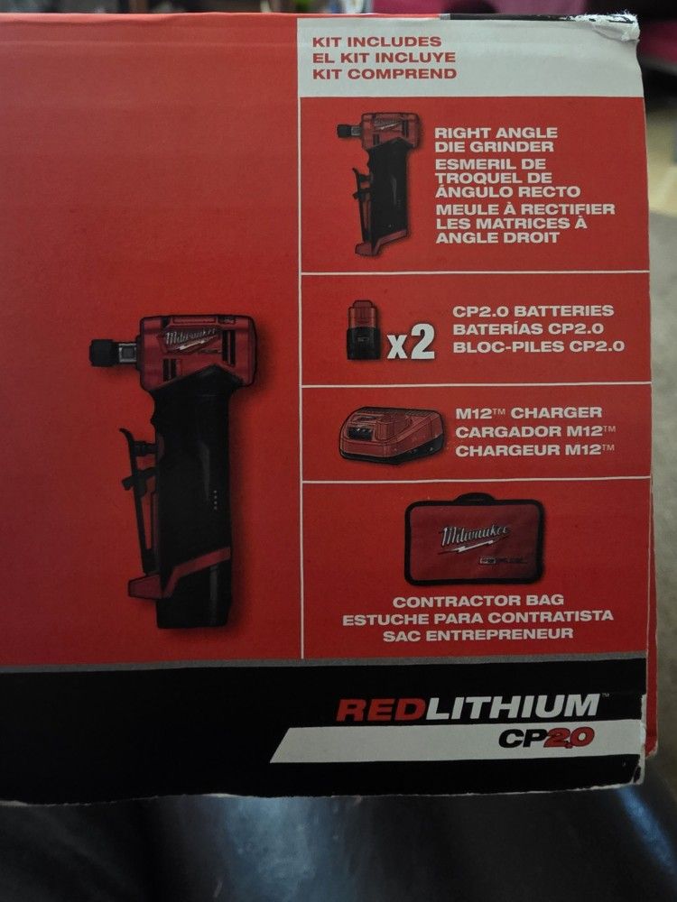 Milwaukee 1/4" Right Angle DIE GRINDER kit