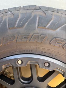 35X12.50 R18LT TOYO TIRES AND RIMS OPEN COUNTRY AT