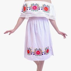 Mexican Embroidered Dress-New!