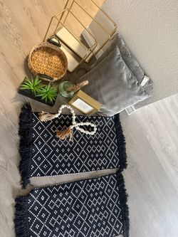 Boho decor gold and black