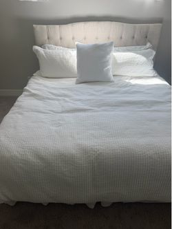 King bed- headboard from Target - brand new mattress