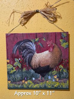 Rustic Rooster Wall Art