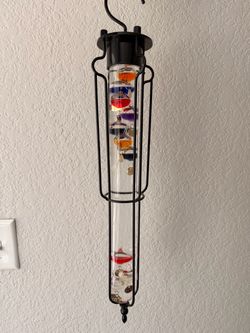 22in Hanging Outdoor Galileo Thermometer