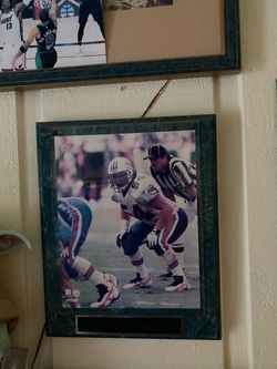 Miami Dolphins NFL Player Photo Plaque