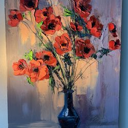 Paint. Canvas. Oil. 16/20 inch. Price $150