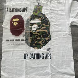 Bape Abc Camo Tee (White)