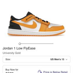 Jordan 1 Low FlyEase University Gold -13