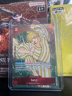 One piece first anniversary card
