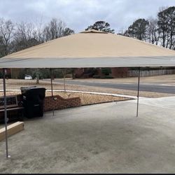 Coleman 13ft X 13ft  Pop Up Canopy + Ozark Trail Screen Walls