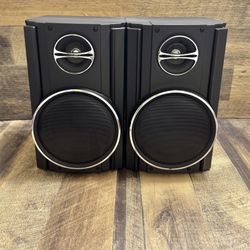 Sharp Bookshelf Speakers 6-ohm 125W-250W Max Excellent Condition! 