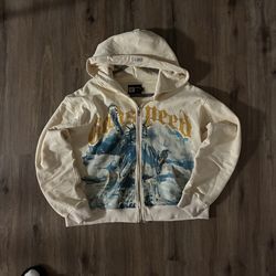 Beige Godspeed Zip Up Sz M
